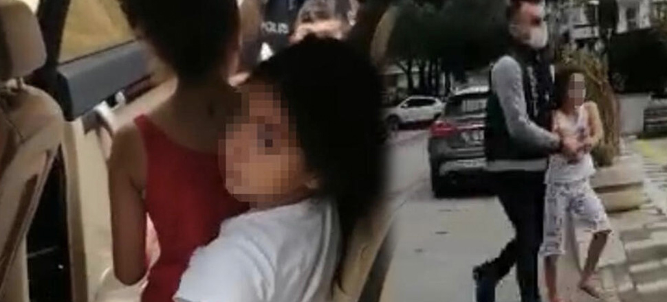 Lübnanlı annenin velayet davası! Çocukların icrayla alındığı anlar kamerada...