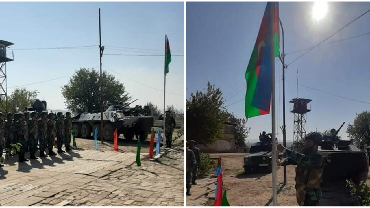 O köylerde artık Azerbaycan bayrağı dalgalanıyor