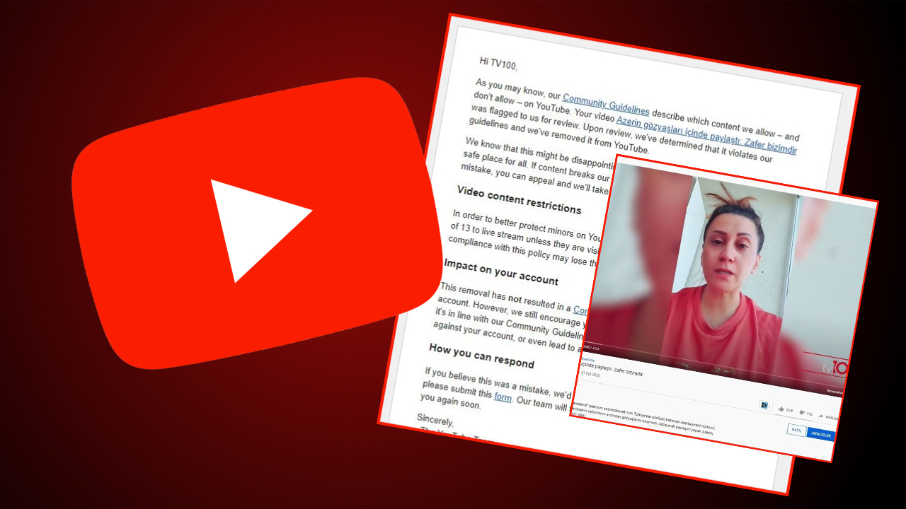 Ermenistan'ın gerçek yüzünü gösteren TV 100'ün canlı yayınını kapattılar!