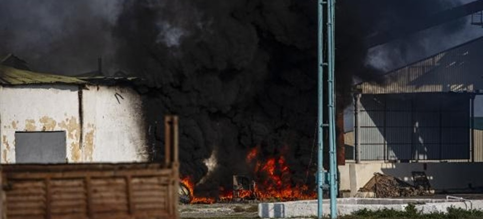 Ermenistan Terter'de fabrika vurdu