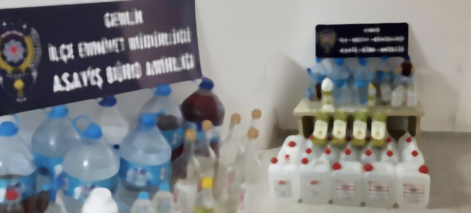 160 litre sahte içkiyle yakalandı... Sadece akrabalarına verdiğini söyledi!