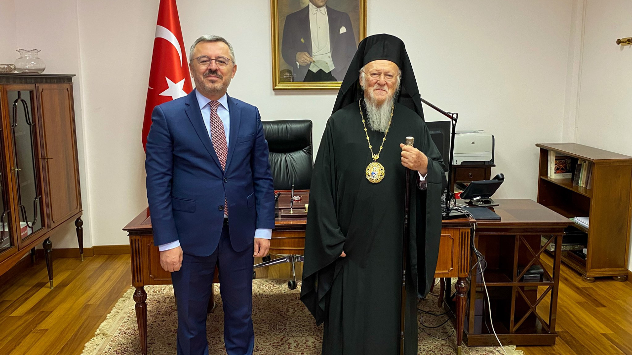 Bartholomeos'tan Vatikan Büyükelçisi Göktaş'a ziyaret