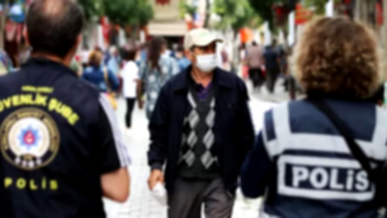 Maske takmayan polislere ceza kesildi