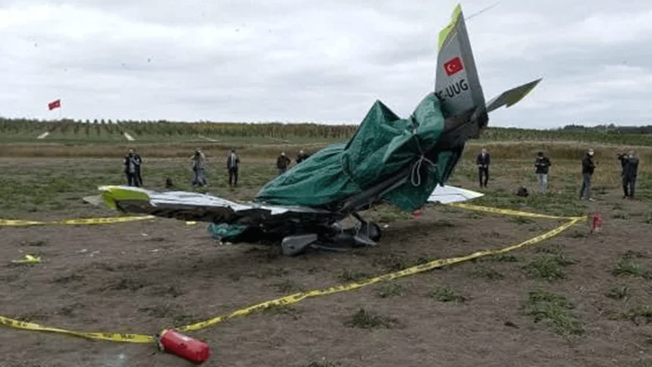 Düşen eğitim uçağının pilotundan acı haber