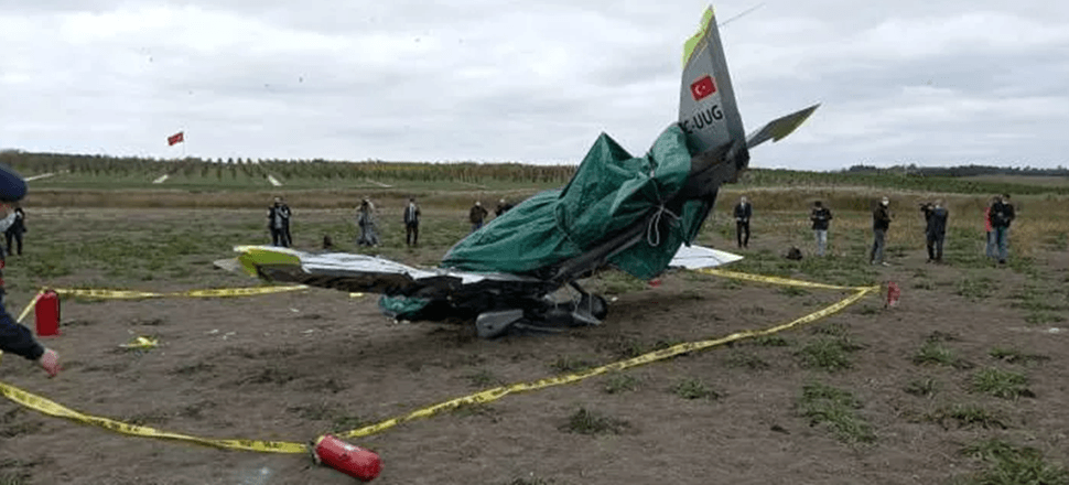 Düşen eğitim uçağının pilotundan acı haber