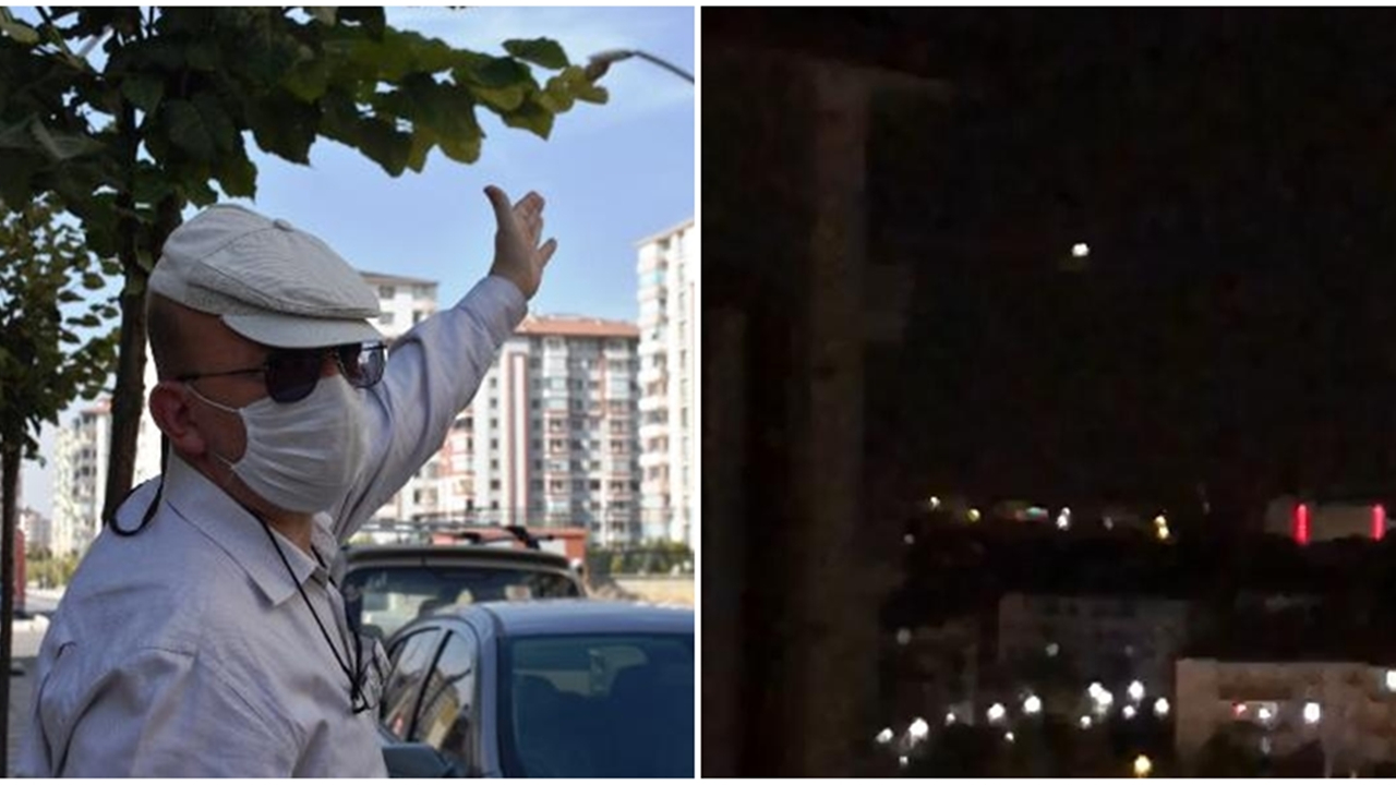 Malatya'da gökyüzünde gizemli cisim