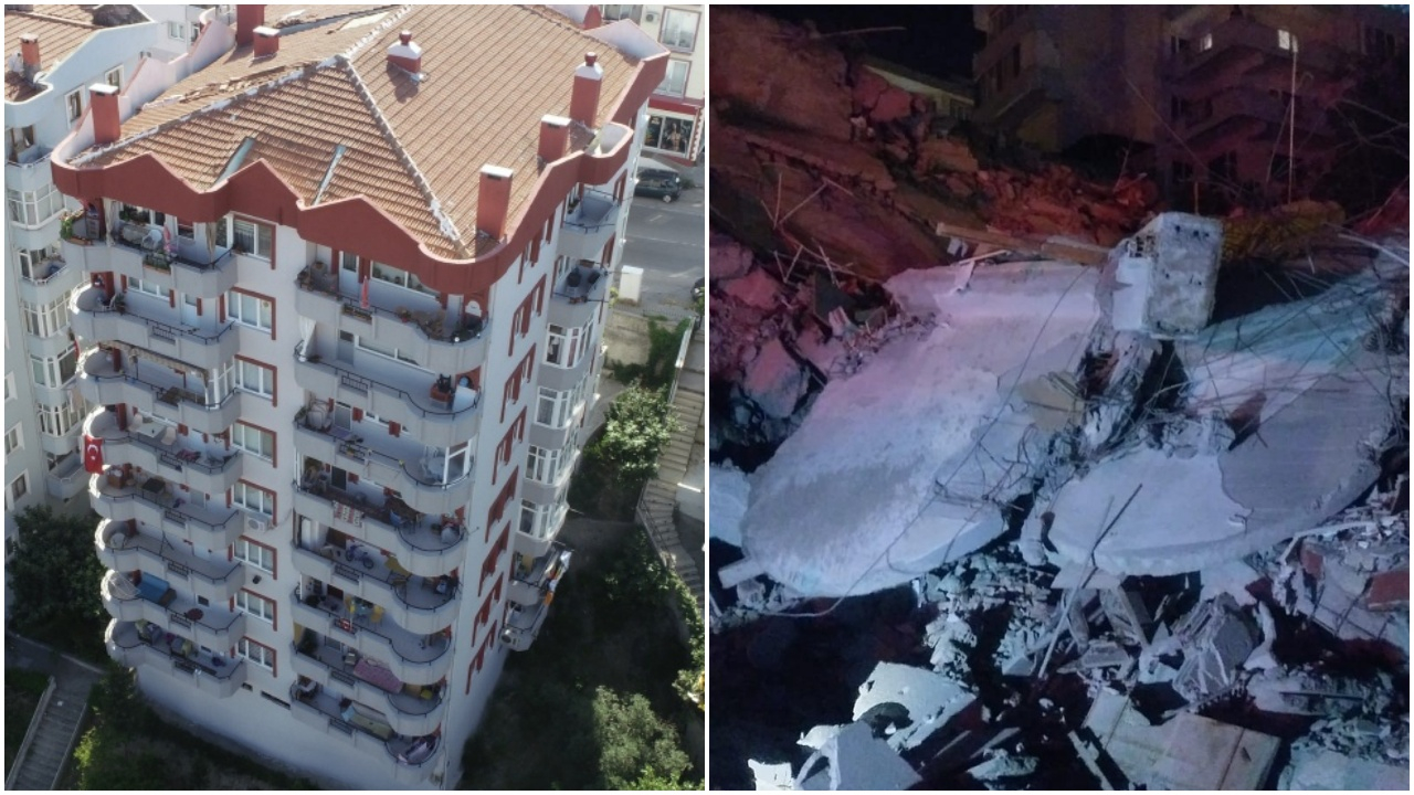 Bursa'da 9 katlı bina çöktü