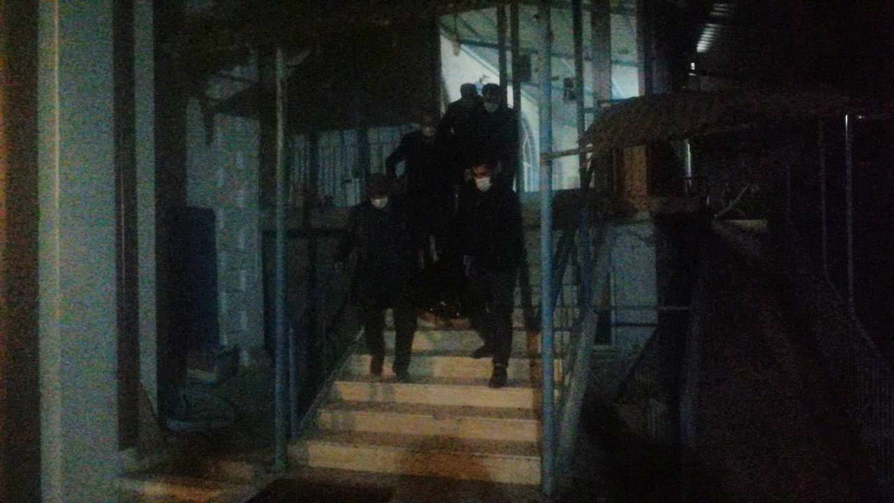 Cami restorasyonunda üzücü kaza yaşandı