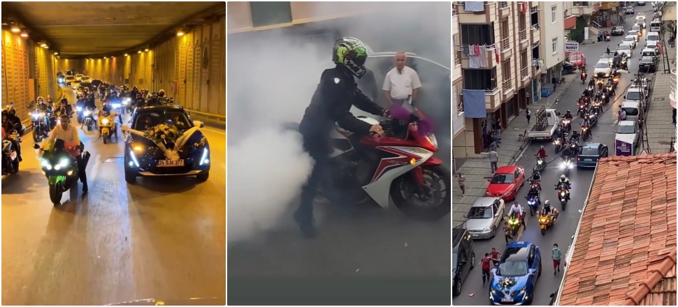 İstanbul'da düğün konvoyu terörü