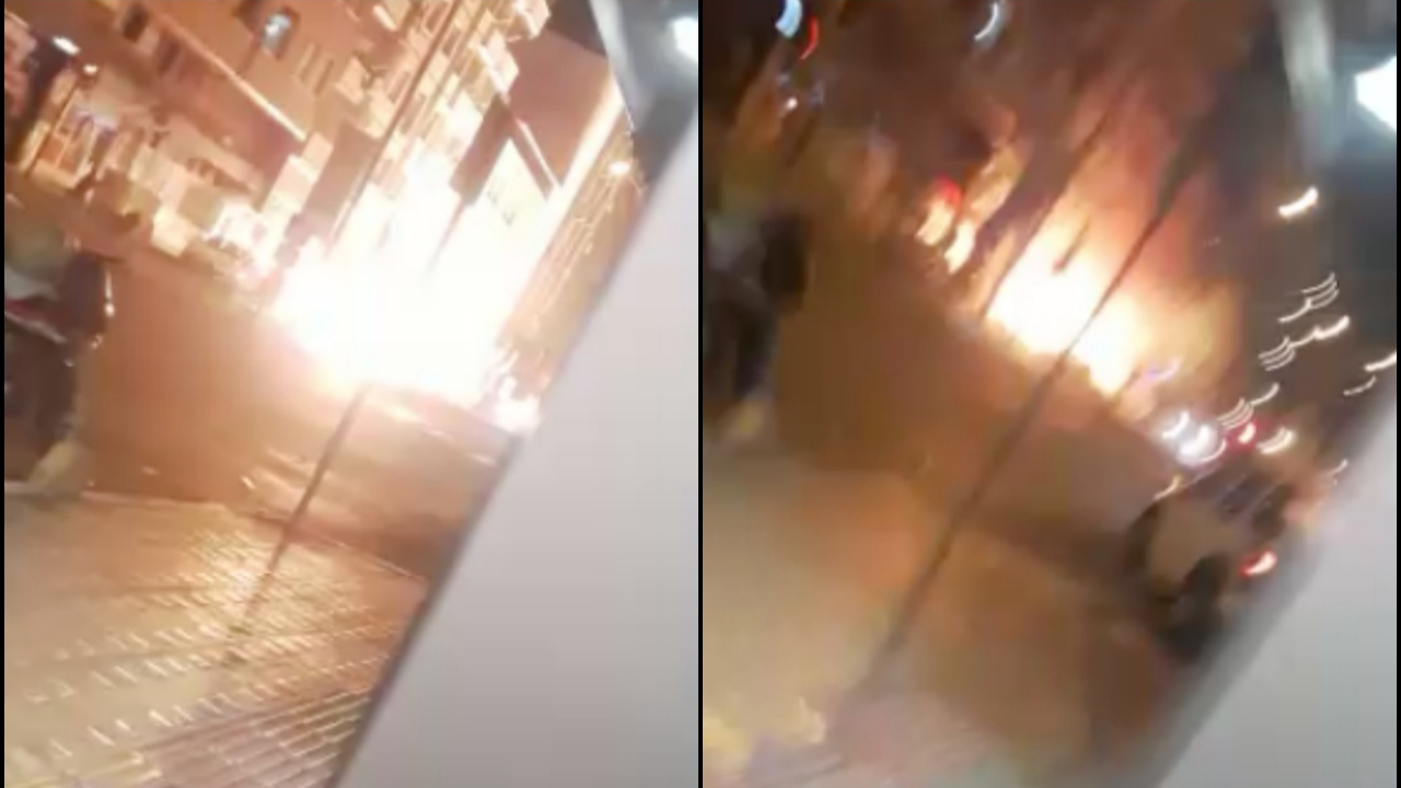 İskenderun'daki patlama anı kamerada!