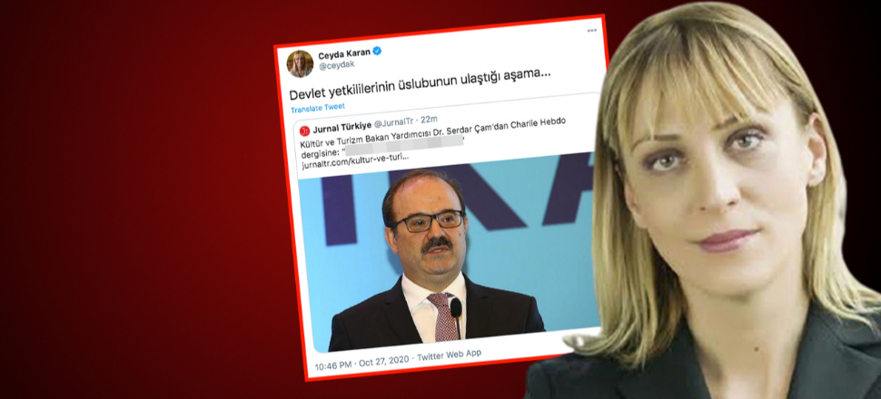 Ceyda Karan, skandal karikatür yerine, 'devletin üslubunu' eleştirdi!