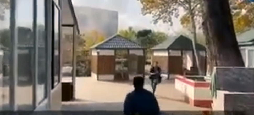 Berde katliamında Ermenistan füzeleri böyle düştü! Dehşet anları!
