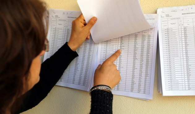 Seçmen listeleri askıdan iniyor