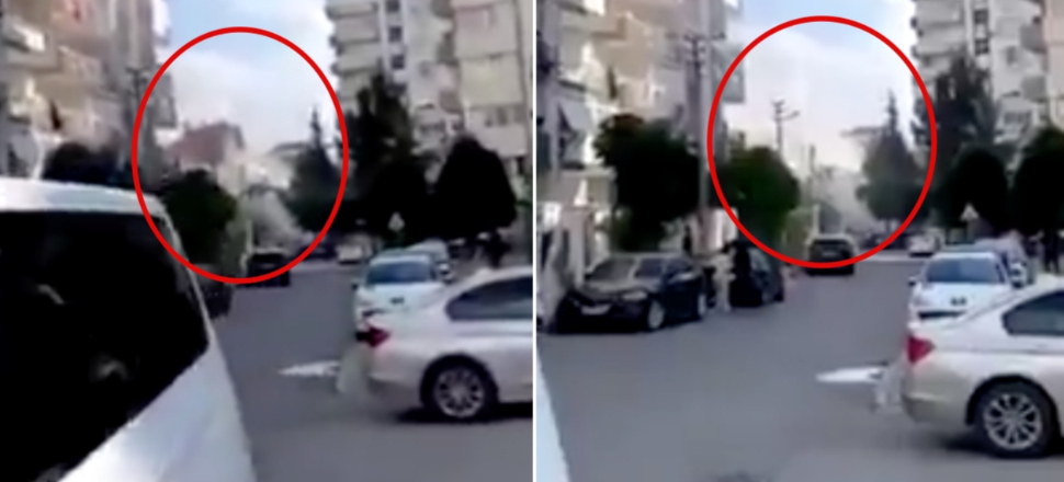 İzmir'de binanın çökme anı kamerada