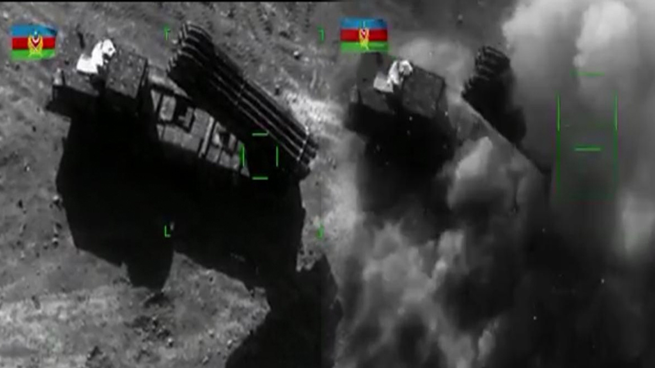 Berde katliamını yapan smerch füze rampası imha edildi!