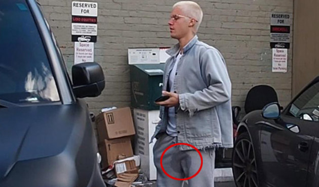Justin Bieber'in ıslak eşofmanlı fotoğrafı olay oldu