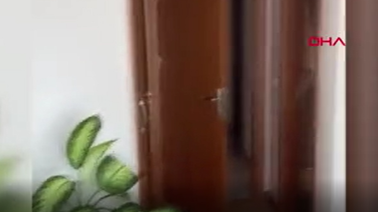 Son dakika: 6.6'lık İzmir depreminde daire böyle sallandı!