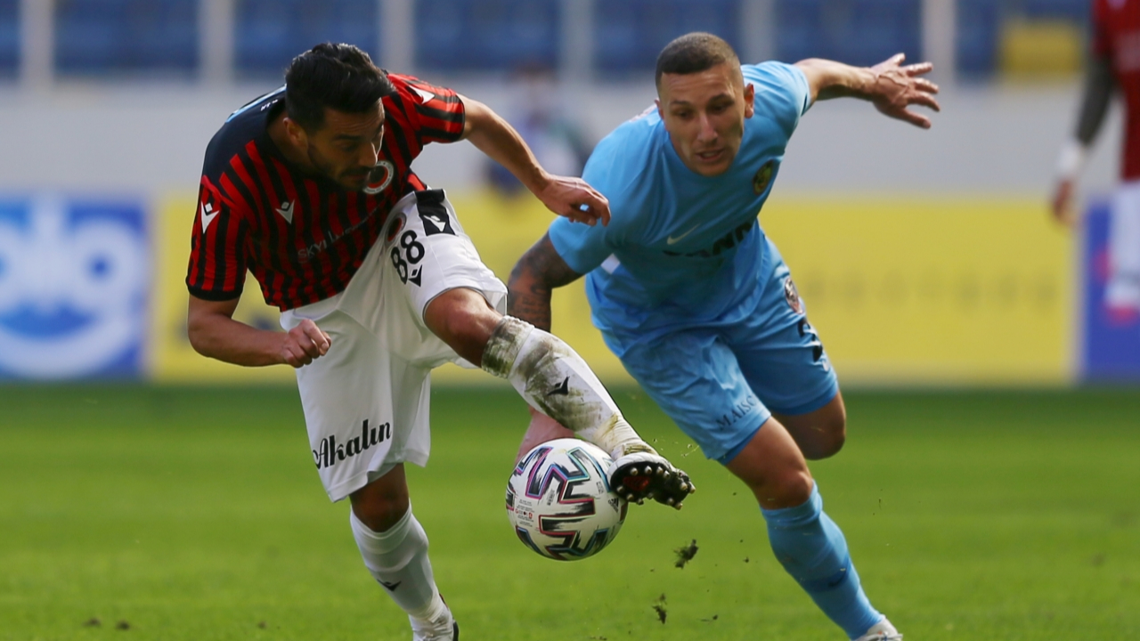Gençlerbirliği ile Gaziantep FK 1-1 berabere kaldı