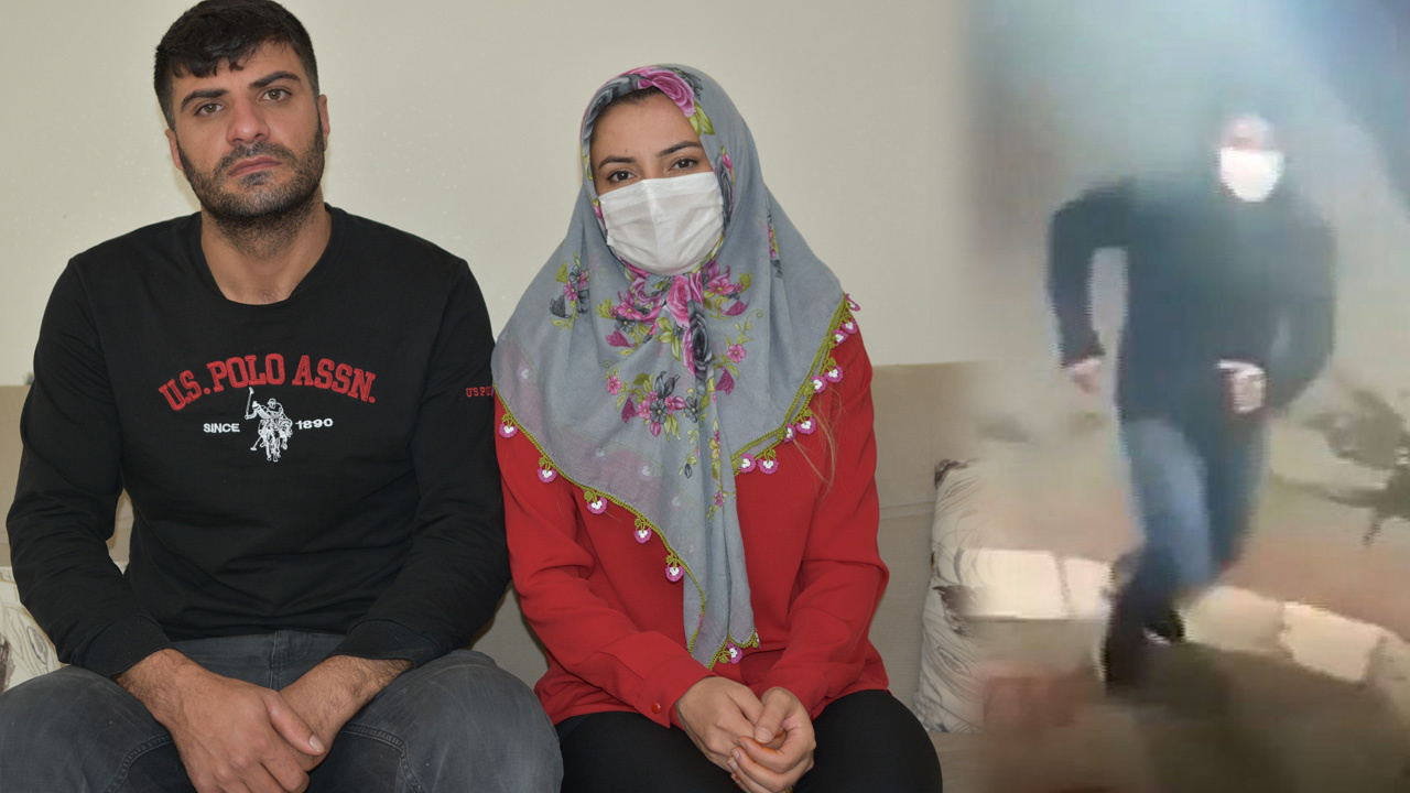 Yeni evli gelinin gerdanlığını çekip kaçtı!