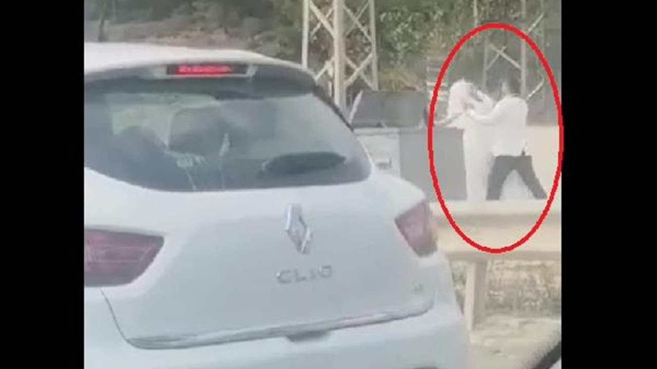 Damat, gelini yol kenarında tekme tokat dövdü!