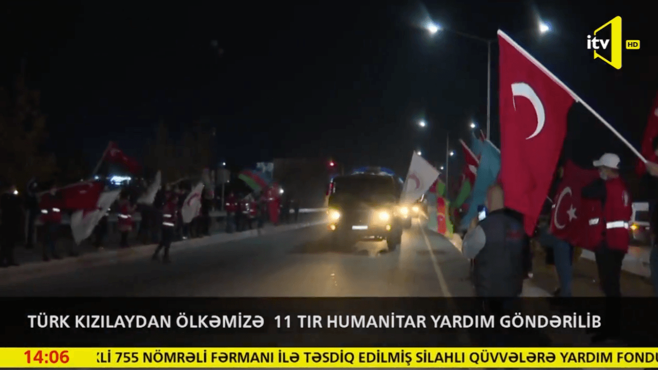 Kızılay'ın yardımı Azerbaycan'da coşkuyla karşılandı