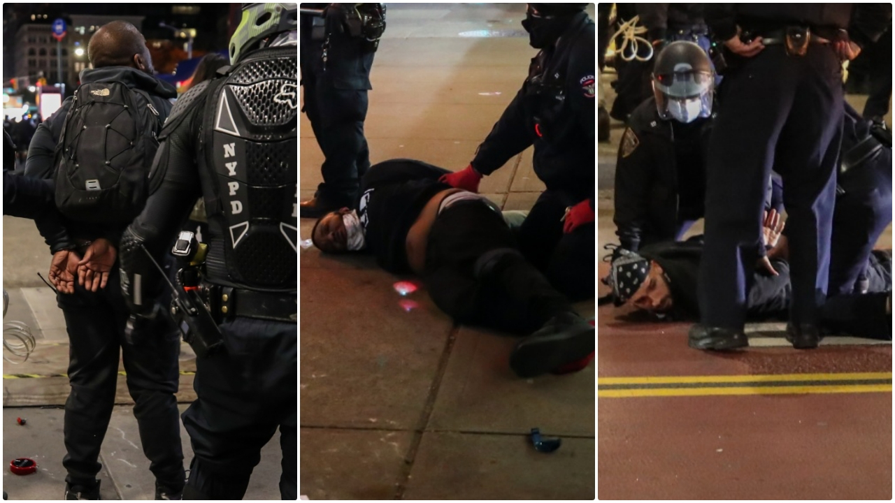 New York'ta seçim protestoları alevlendi