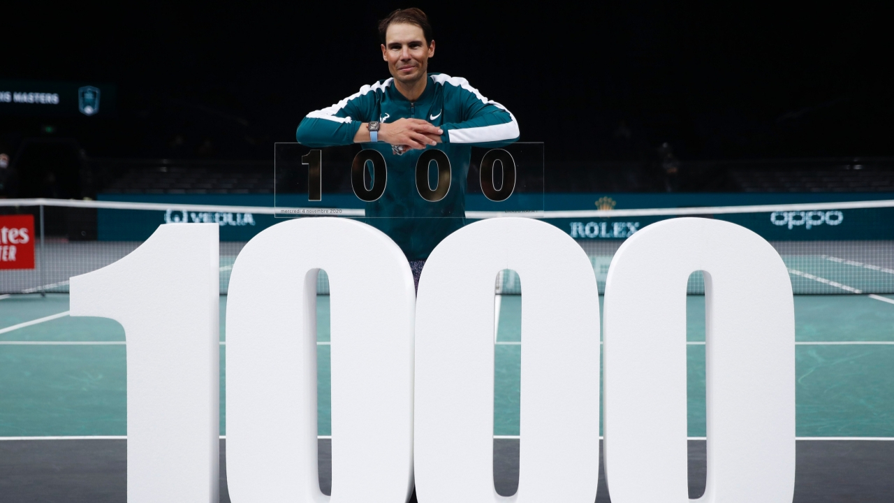 Rafael Nadal 1000. galibiyetini ulaştı