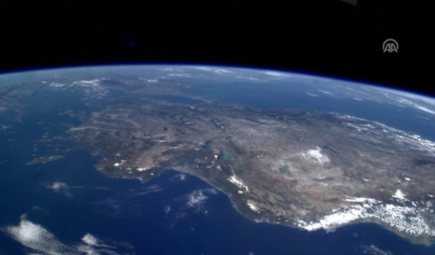 NASA, 400 km yukarıdan çektiği Türkiye görüntülerini paylaştı VİDEO