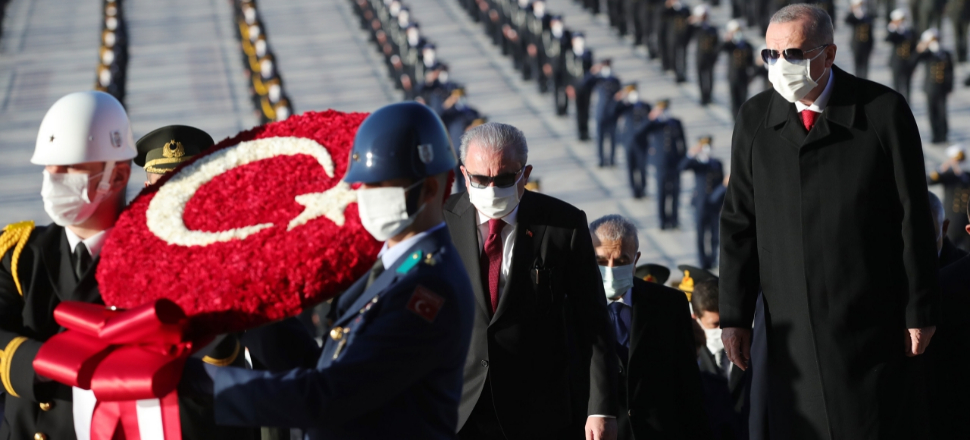 Devlet erkanı Anıtkabir'de