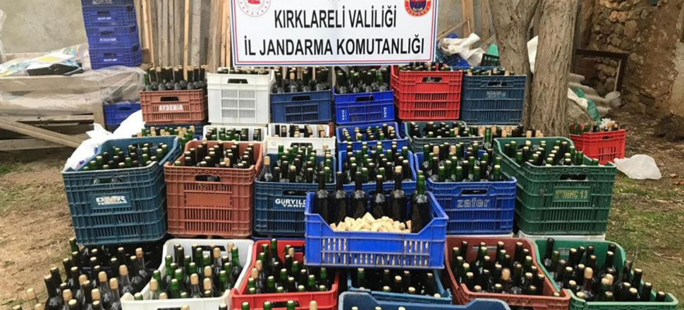 Kırklareli'de sahte içki operasyonu