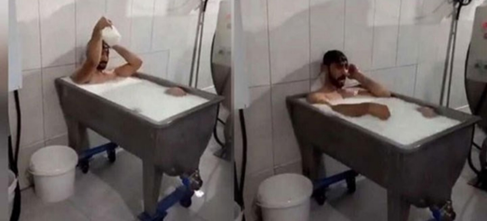 'Süt banyosu' zanlıları tahliye edildi