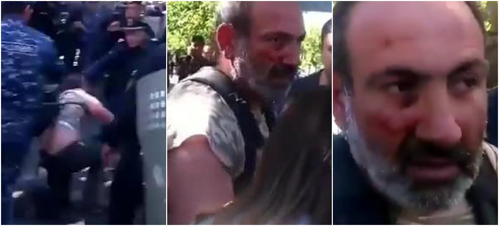 Paşinyan daha önce de dayak yemişti