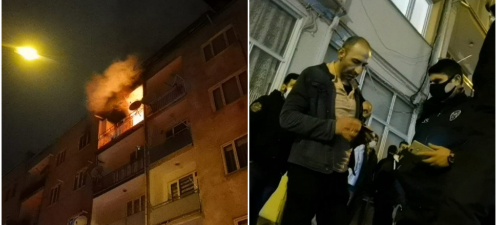 'Yanan evini izlerken maske cezası yedi' iddiasına yalanlama