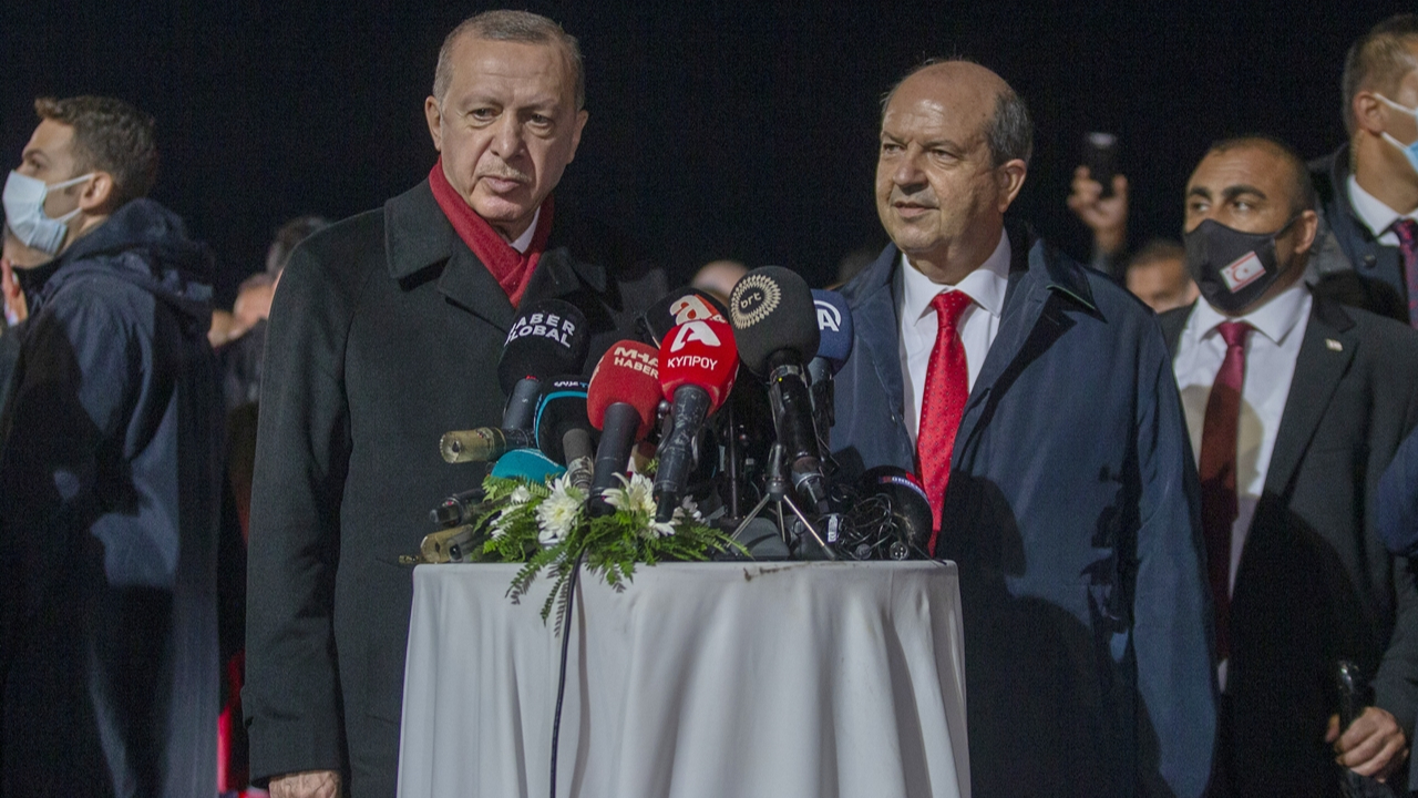 Erdoğan ve Tatar Kapalı Maraş'ta konuştu