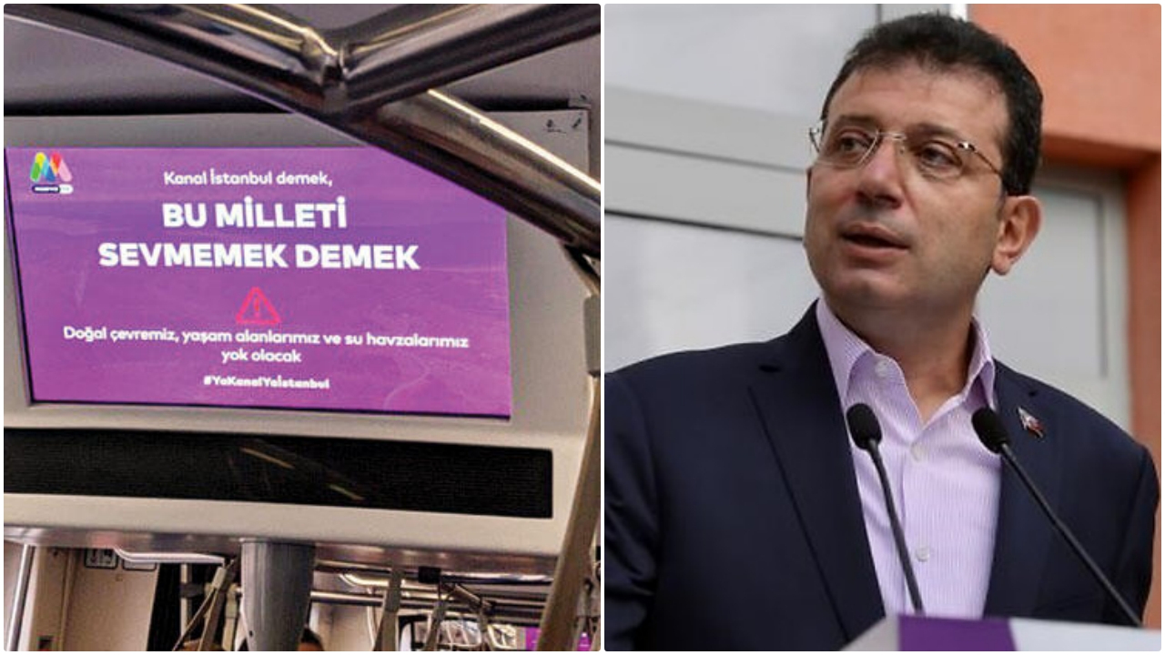 Kanal İstanbul afişleri başına iş açtı!