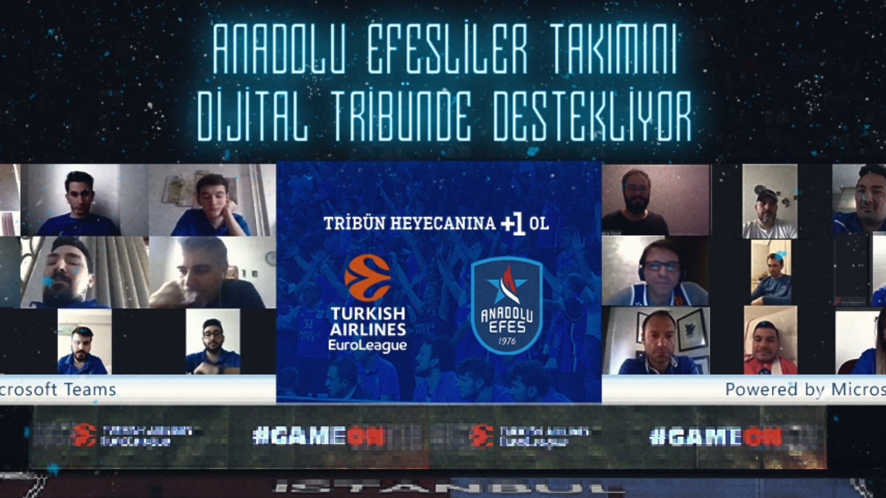 Anadolu Efes dijital tribün kuruyor