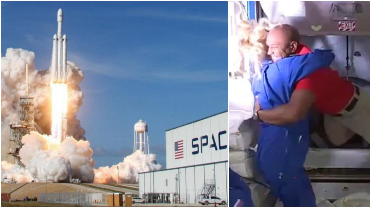 SpaceX 4 astronotu başarıyla ulaştırdı