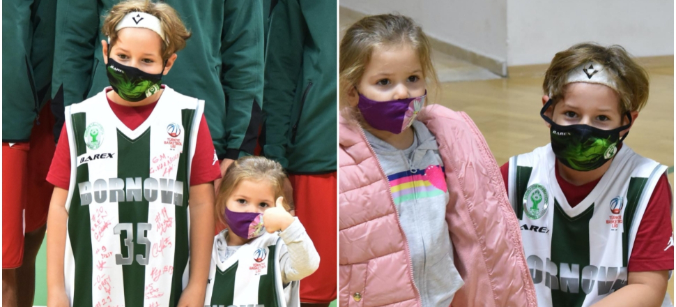 Mucize bebek Ayda'dan basketbol sahasında 'iyiyim' pozu