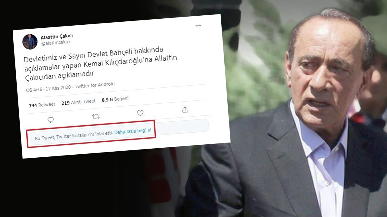 Tehdit satırlarına Twitter'dan engel