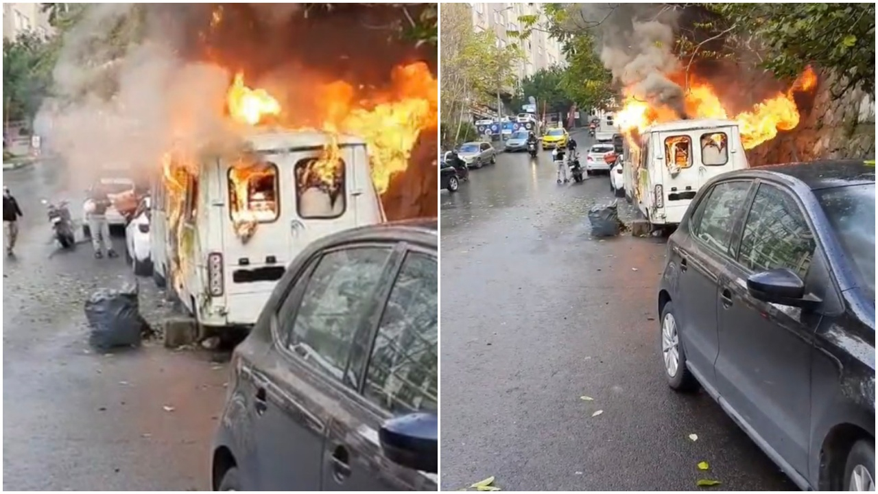 İstanbul'un göbeğinde korkutan yangın