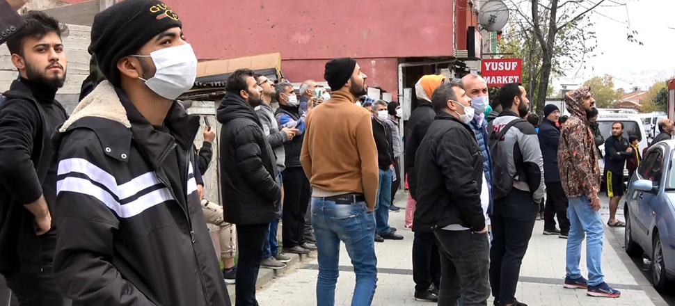 Yangın merakı pandemiyi unutturdu!