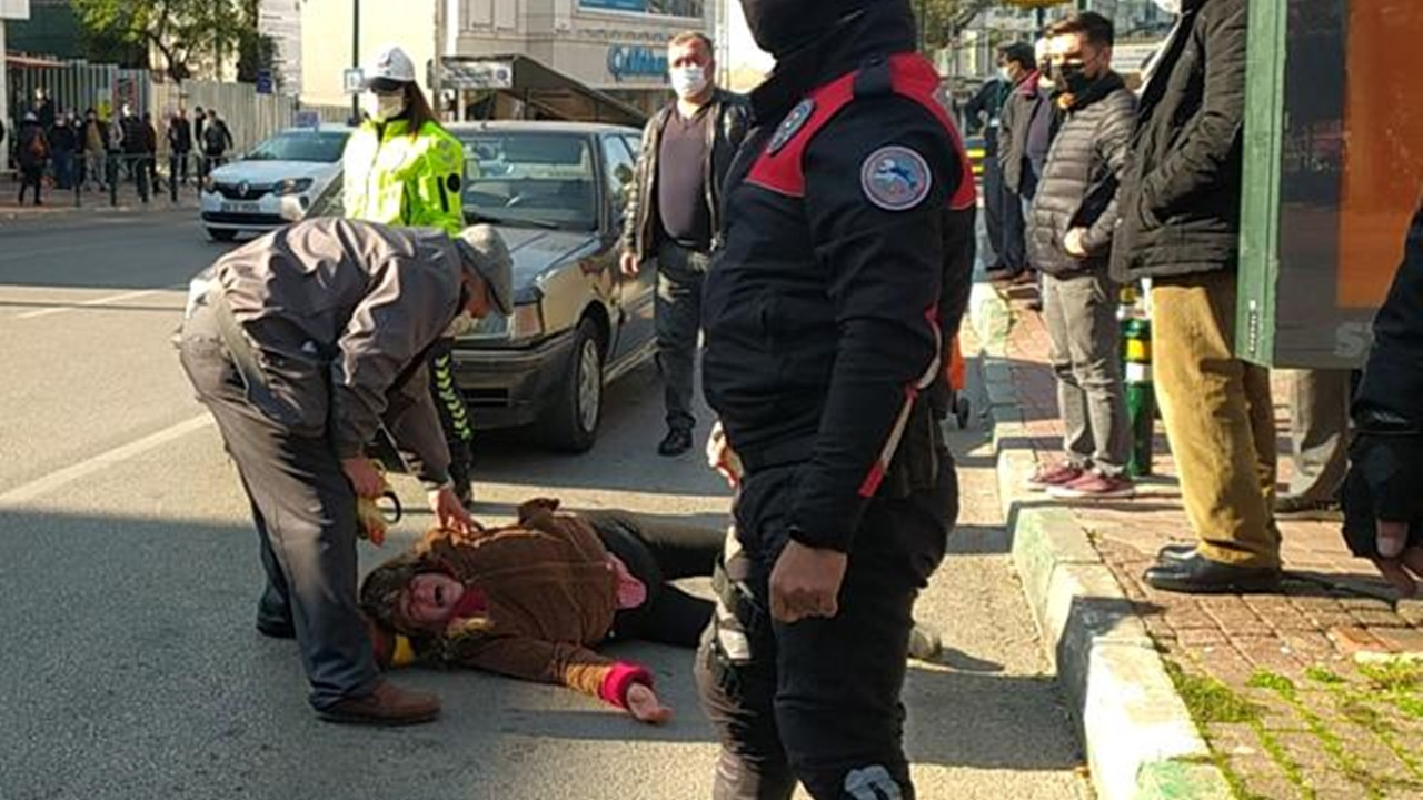 Yaşlı kadına çarpan otomobilin sürücüsü kocası çıktı