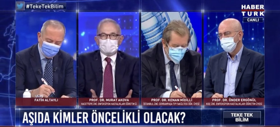 Fatih Altaylı ve konukları ekrana maskeyle çıktı