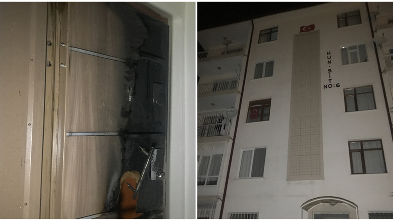 Boşanmak isteyen eşine kızıp evi ateşe vermek istedi