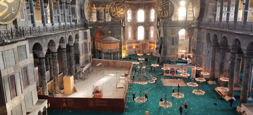 Ayasofya'da restorasyon çalışması tamamlandı