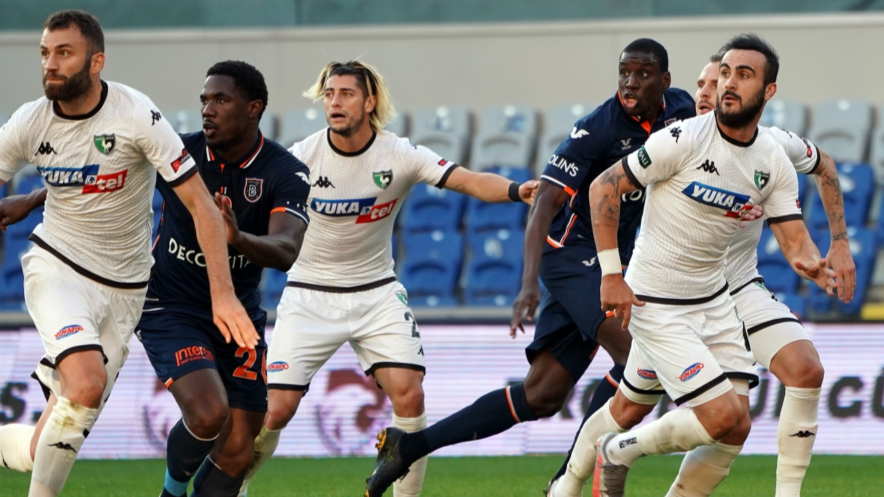 Denizlispor, Medipol Başakşehir deplasmanında zoru başardı