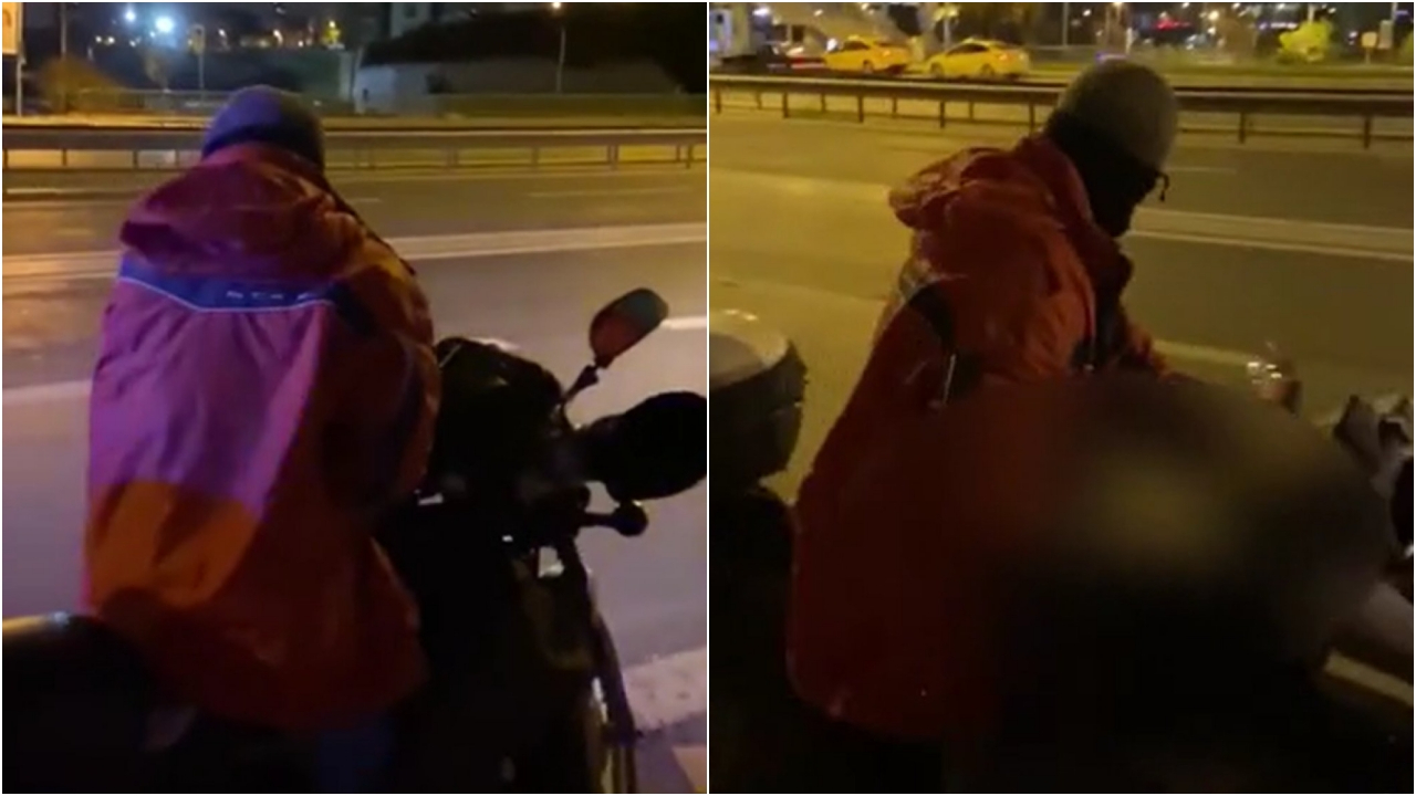 Kadınlara laf atıp kendisini tatmin etti