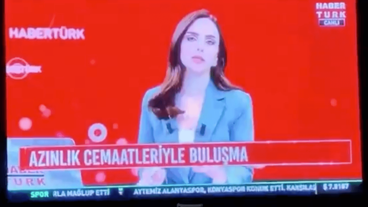 Habertürk spikerinin gafına Yahudilerden tepki