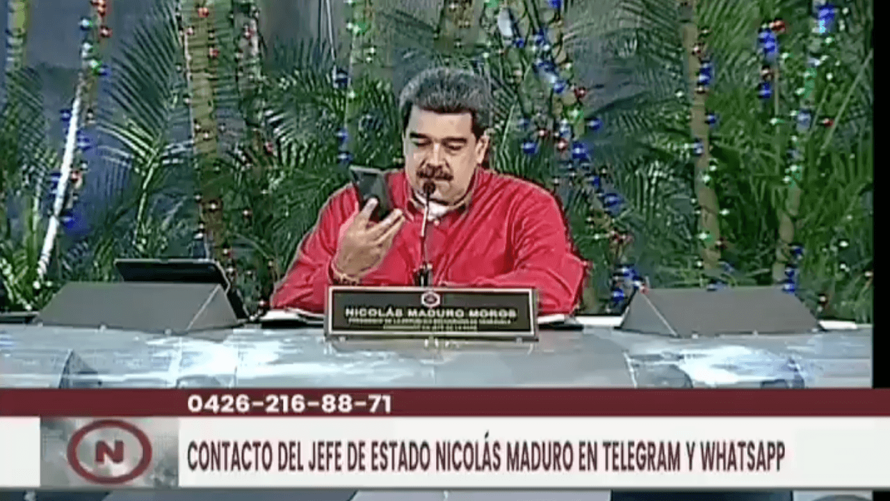 Maduro, Twitter'dan telefon numarasını paylaştı