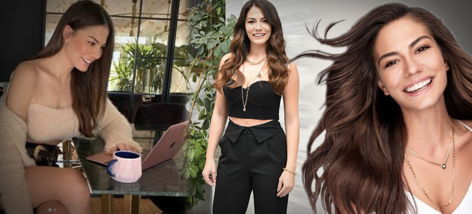 Oyuncu Demet Özdemir'in mini etekli pozlarına beğeni yağdı!